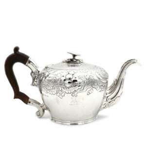 Antike George IV Silber Teekanne Sterling Silber, Sheffield 1821