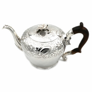 Antike George IV Silber Teekanne Sterling Silber, Sheffield 1821