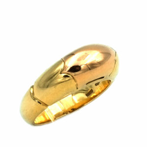 BULGARI Gold Ring als Bandring in 18K Rot- und Gelbgold