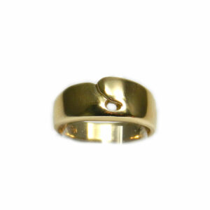 Hans Hansen Modernist Gold Ring, Dänemark um 1960