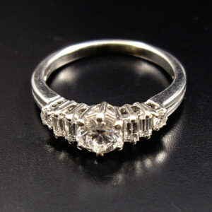 Diamant Ring Brillantring Weissgold Verlobungring Vintage Echtschmuck gebraucht kaufen Stephanie Bohm Antiker Schmuck