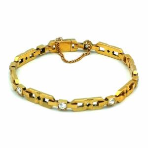 Gold Armband Antik Russland St Petersburg Diamanten Panzerarmband Herrenarmband unisex kaufen Stephanie Bohm Antiker Schmuck