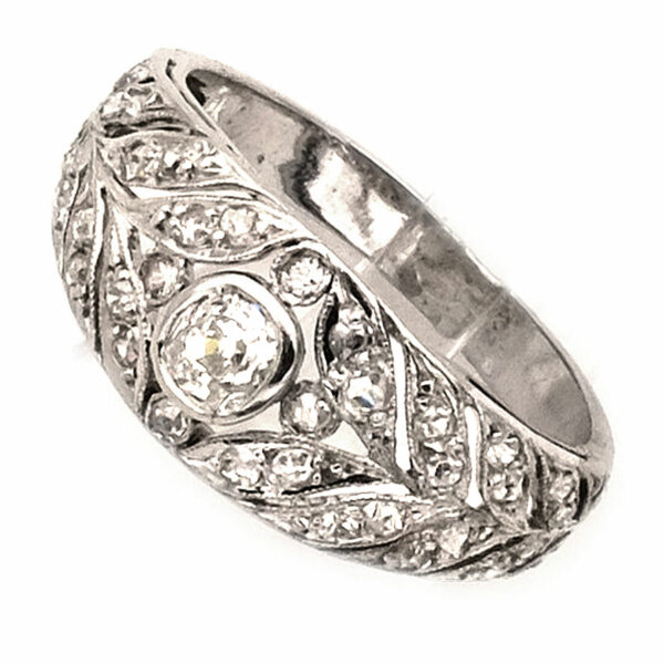 Art Deco Diamant Ring Platin Bandring kaufen Stephanie Bohm Antiker Schmuck