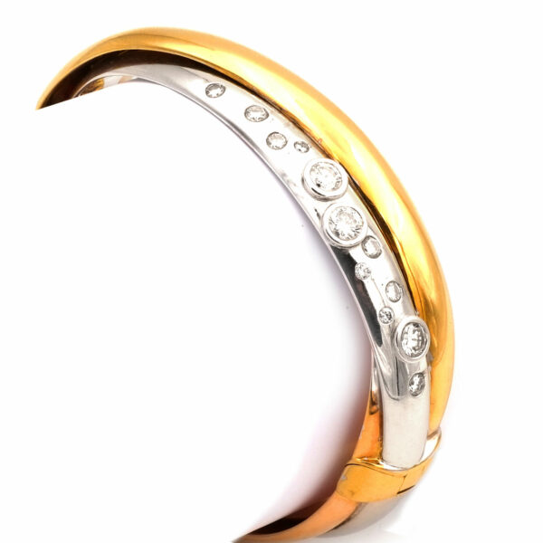 Diamant Armreif Trinity gold 750 18k kaufen Stephanie Bohm Luxusschmuck gebraucht