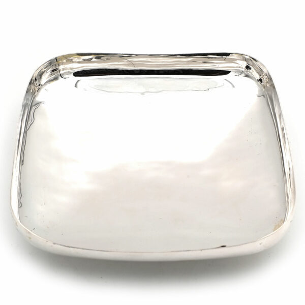 Silber schale Gebaeckschale modern quadratisch Sterling Silber Glatt kaufen Stephanie Bohm Tafelsilber