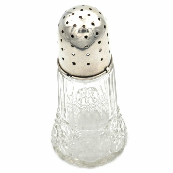 Zuckerstreuer Puderzuckerstreuer Silber Kristall Glas kaufen Stephanie Bohm Antiksilber