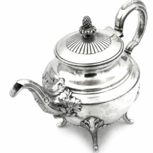 Antik Silber Teekanne LXVI Empire Stil 950 Silber Minerve Frankreich kaufen Stephanie Bohm Silber Antiquitaeten