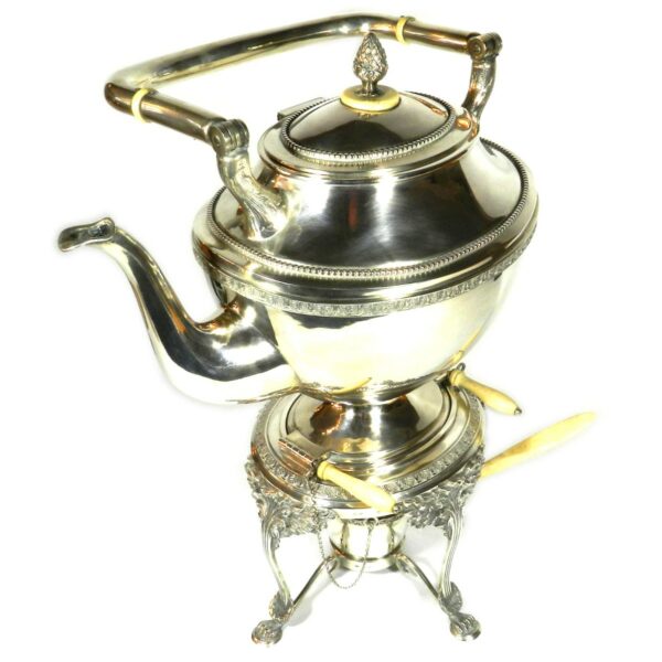 Silber Teekessel Rechaud Teekanne Stoevchen Silber Art Deco Wien kaufen Stephanie Bohm Silber Antiquitaeten
