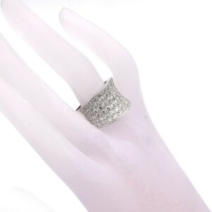 Diamant Ring Weissgold 18K Bandring Pave Brillanten gebraucht kaufen Stephanie Bohm Echtschmuck