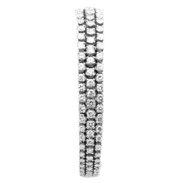 Diamant Armband Weissgold 750 18K Brillanten 10ct 3 reihig kaufen Stephanie Bohm Luxusschmuck