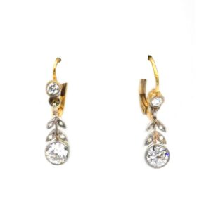 Diamant Ohrringe antik Art Deco Ohrhaenger Gold Platin kaufen Stephanie Bohm