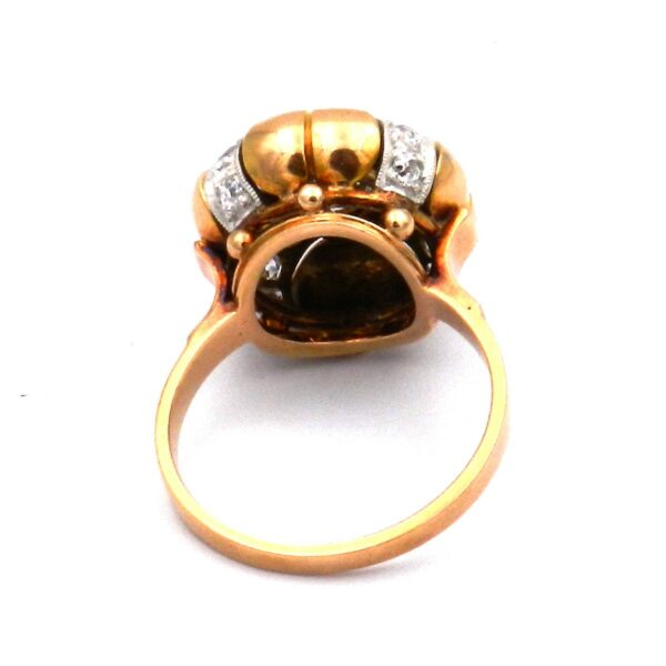 Retro Diamant Ring 585 14K Gold kaufen Stephanie Bohm Antiker Schmuck