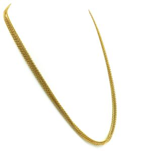 Goldkette mehrreihig Glieder fein Kette Halskette 750 18K Echt Gold kaufen Stephanie Bohm goldschmuck gebraucht Secondhand