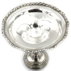 Antike Silber Schale auf Fuss Sterling Silber Echt Konfektschale kaufen Stephanie Bohm Silber Antiquitaeten 1