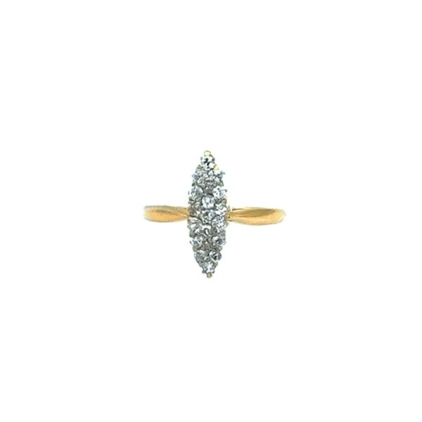 Antiker Diamant Ring Schiffchenring Marquisering Verlobungsring 18K Gold Platin kaufen Stephanie Bohm Antikschmuck