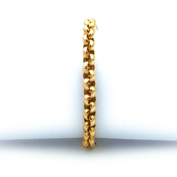 Armband Glieder dick 585 14K Gold erbsmuster kaufen Stephanie Bohm goldschmuck gebraucht Secondhand