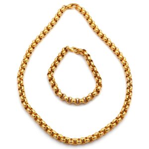 Gold Armband Gold kette Glieder dick Kette Halskette 585 14K Gold erbsmuster kaufen Stephanie Bohm goldschmuck gebraucht secondhand