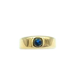Bandring Saphir Ring 585 Gold blauer Saphir kaufen Stephanie Bohm Echtschmuck gebraucht Secondhandschmuck
