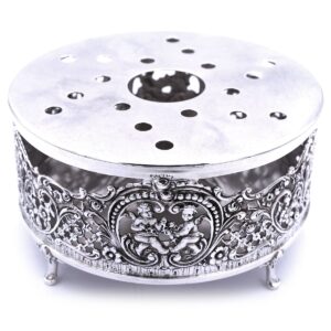 Silber Stoevchen antik Rosenmuster Hildesheimer Rose 925 Sterling Silber Rechaud Widmann kaufen Stephanie Bohm Silber Antiquitaeten