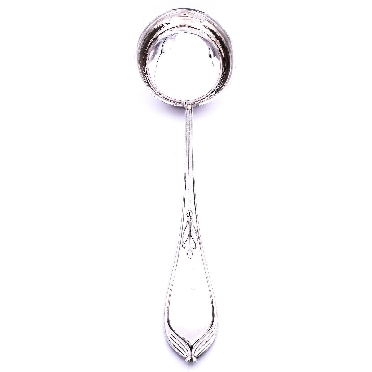 Jugendstil Suppenkelle Bremer Lilie 800 Silber Hugo Leven Koch und Bergfeld kaufen Stephanie Bohm Silber Antiquitaeten