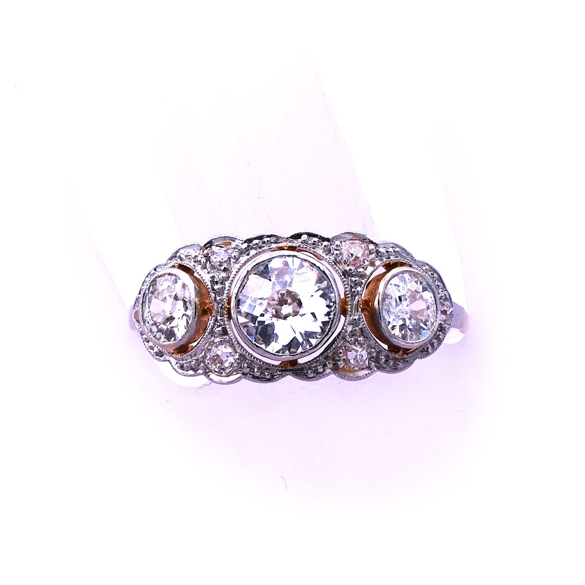 Art Deco Diamant Ring Platin Gold kaufen Stephanie Bohm Antiker Schmuck