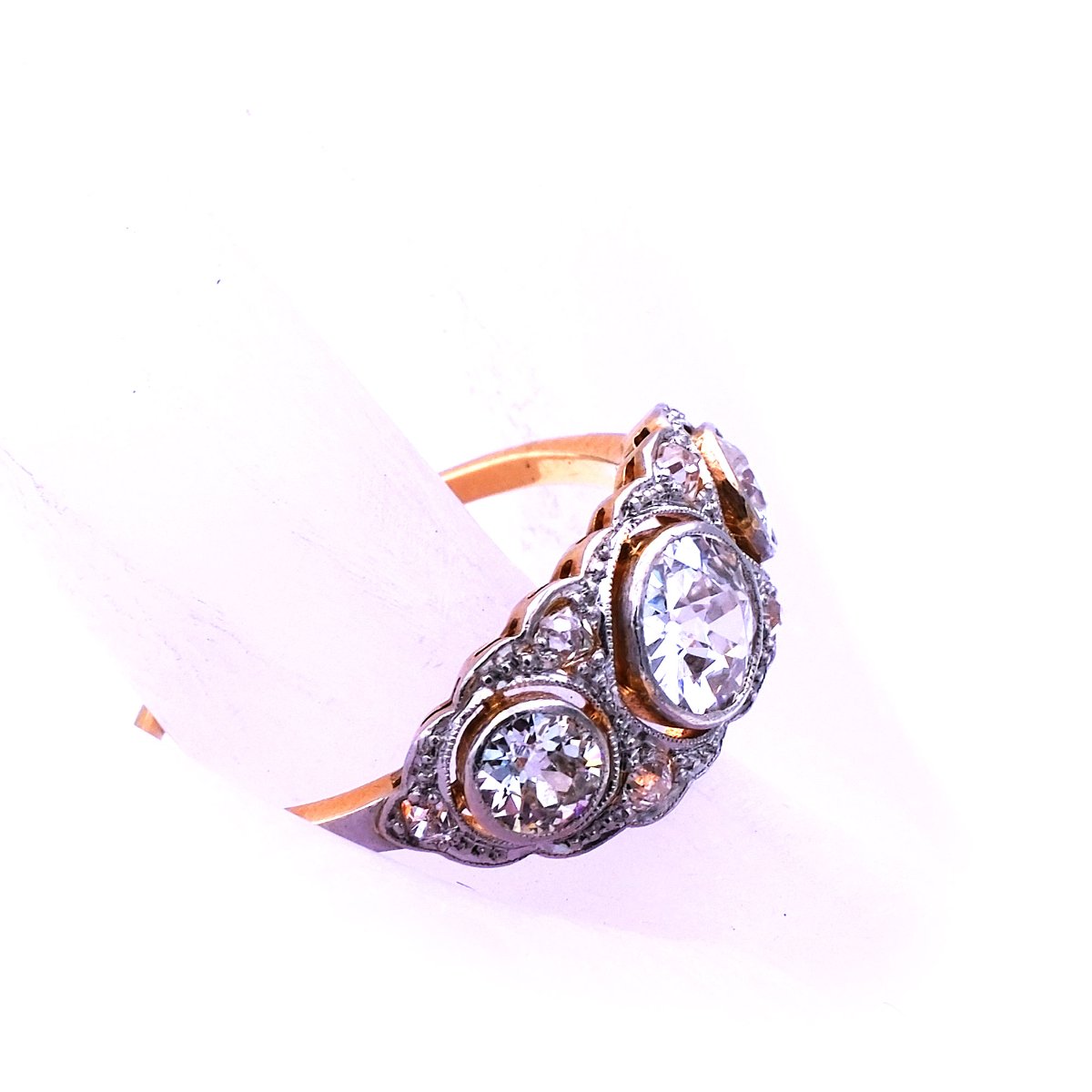Art Deco Diamant Ring Platin Gold kaufen Stephanie Bohm Antiker Schmuck
