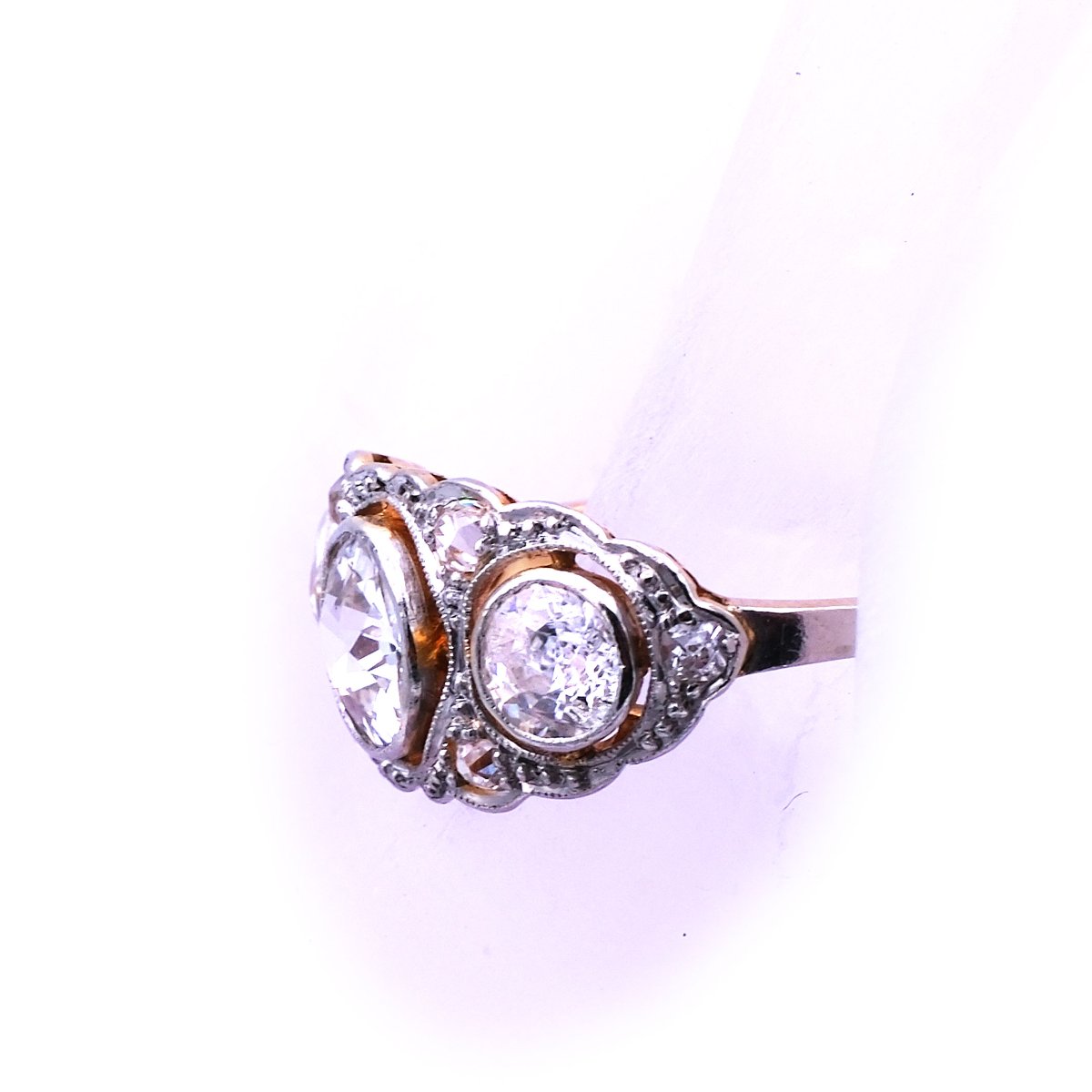 Art Deco Diamant Ring Platin Gold kaufen Stephanie Bohm Antiker Schmuck