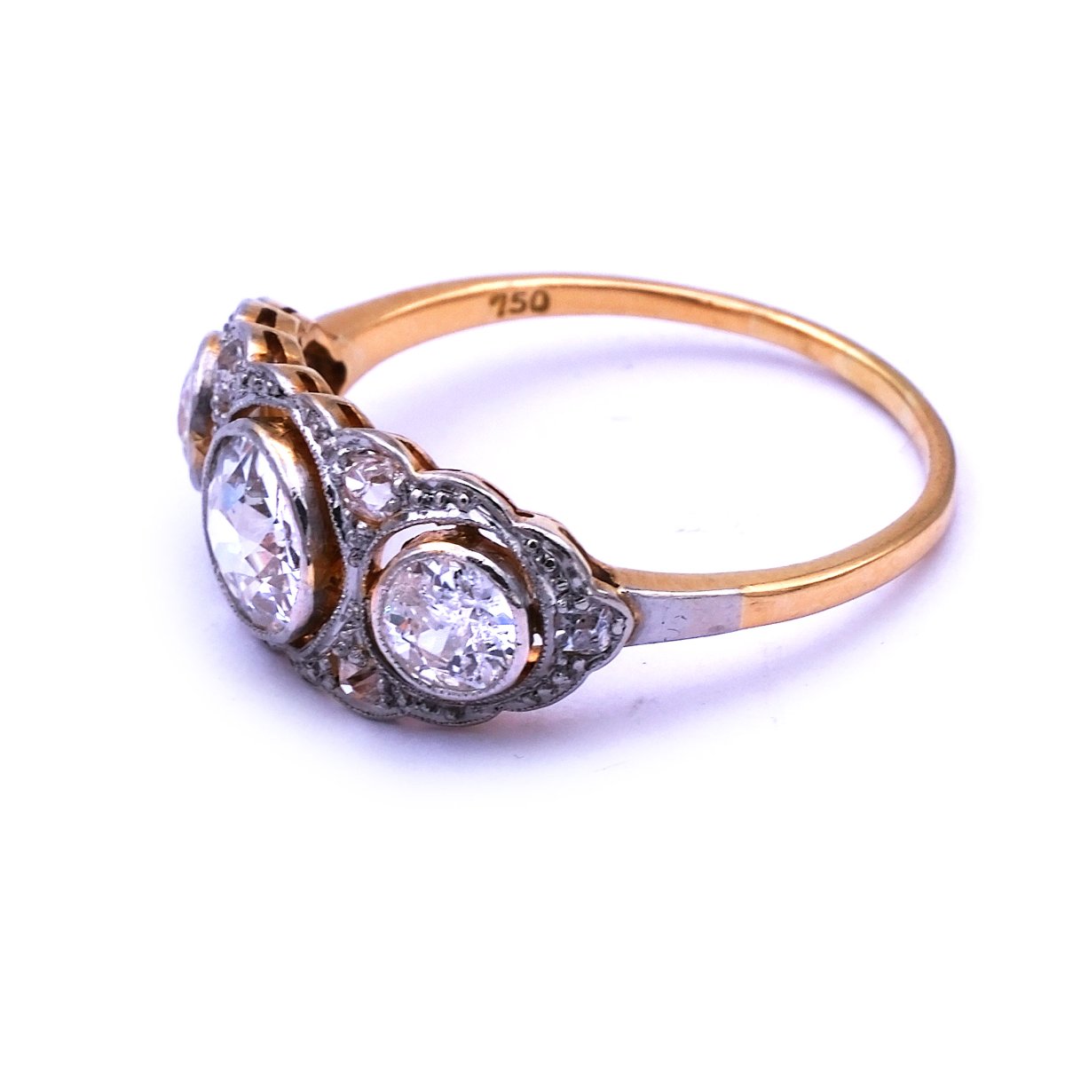 Art Deco Diamant Ring Platin Gold kaufen Stephanie Bohm Antiker Schmuck