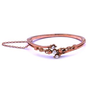Antiker Jugendstil Diamant Armreif 585 14K Gold kaufen Stephanie Bohm Antikschmuck