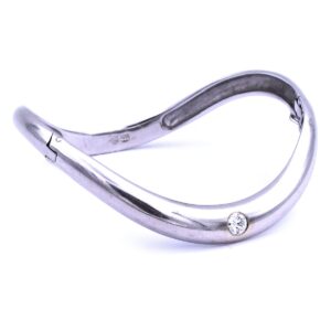 Diamant Armreif Weissgold 585 14K Designerschmuck Echtschmuck gebraucht kaufen Stephanie Bohm Secondhand schmuck