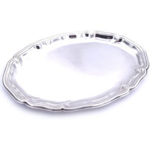 Echt Silber Tablett oval Wilkens Dresdner Barock Chippendale 21 cm 800 Silber massiv gebraucht kaufen Stephanie Bohm Silber Antiquitaeten