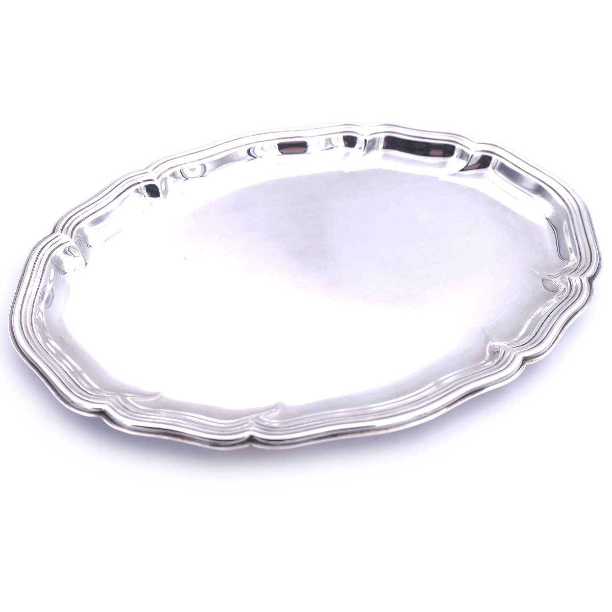 Echt Silber Tablett oval Wilkens Dresdner Barock Chippendale 21 cm 800 Silber massiv gebraucht kaufen Stephanie Bohm Silber Antiquitaeten