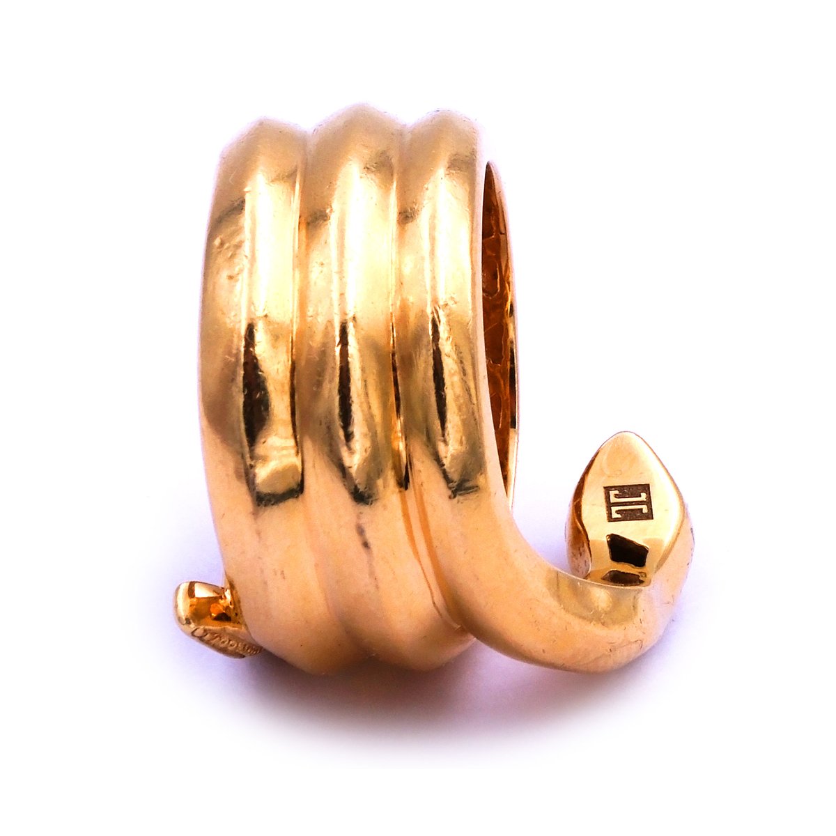 Jette Joop Schlangenring aus 18K Gold Ring mit Smaragden und Diamanten um 1980 – Bild 5